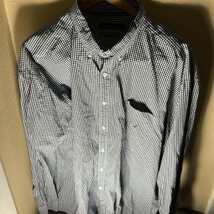Nautica Mens LS Checkered Button Down Shirt Color Green/Blue.White Size 3XL